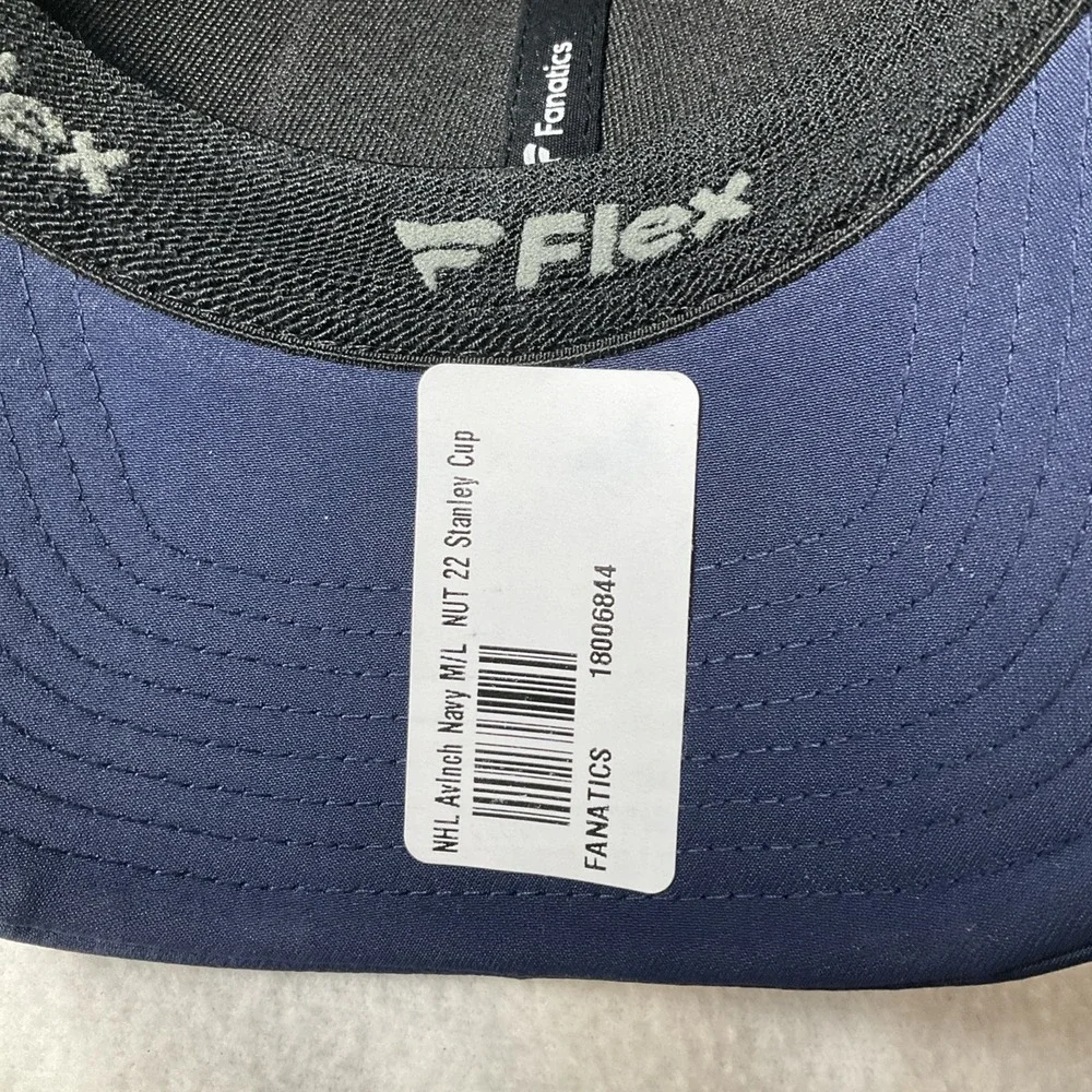 Colorado Avalanche 2022 Stanley Cup Champion Fanatics Stretch Fit M/L Fitted Hat - Picture 8 of 10